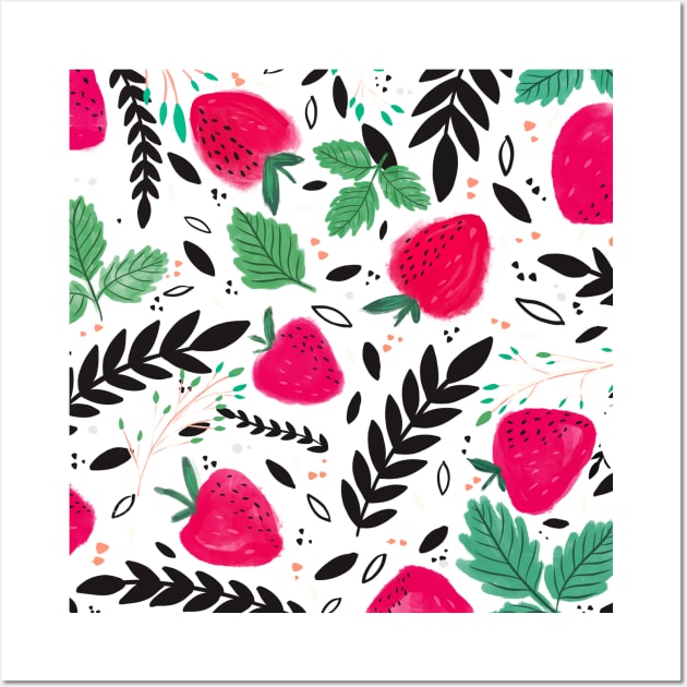 Strawberry Fields Wall Art by Rosebud Studios